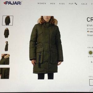 Pajar -Cree winter coat new without tags, size medium